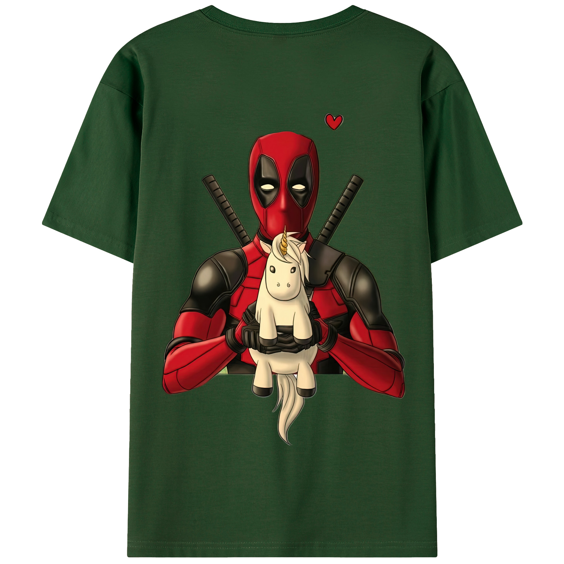 （画像用） Deadpool デッドプール 綿100％半袖Tシャツ（背面プリント）